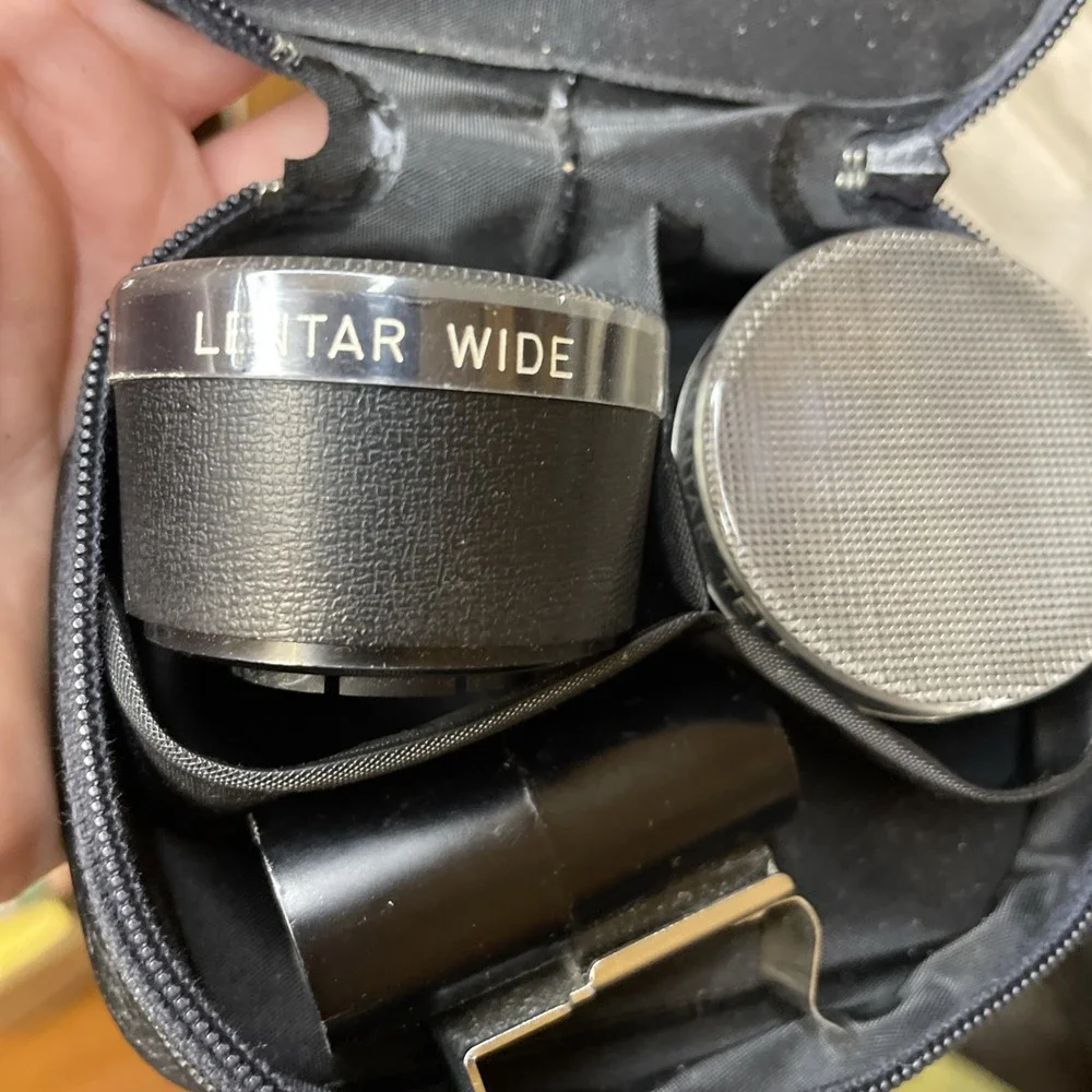 Vintage Lentar Lens Set | Tele & Wide Lens w Caps Finder | Kodak Insta
